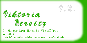 viktoria mersitz business card